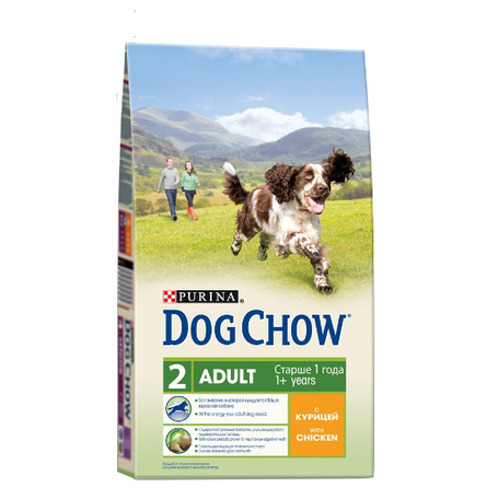 Dog Chow Adult Сухой корм для взрослых собак всех пород (с курицей) – интернет-магазин Ле’Муррр