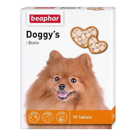 Beaphar Doggy's Biotin Витаминное лакомство для взрослых собак (с биотином), 75 таблеток – интернет-магазин Ле’Муррр